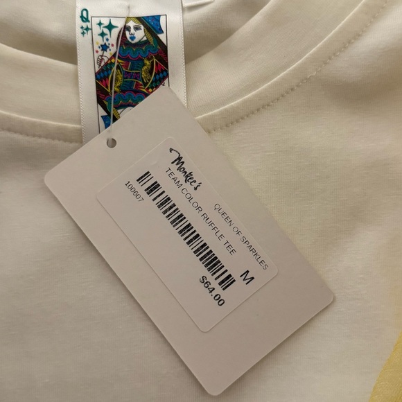 Queen of Sparkles Team Color Ruffle Tee - Picture 2 of 3